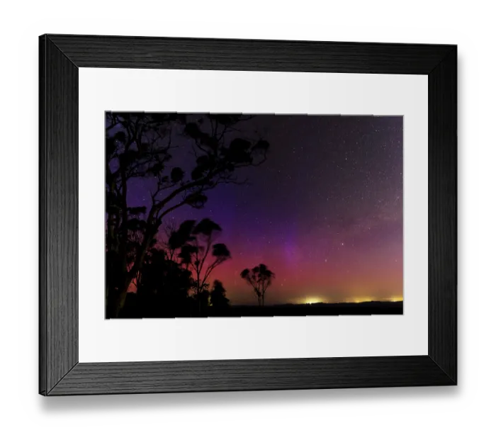 Framed Print : Aurora Australis Seen from Mount Dale - Armadale, Western Australia Framed Print : Aurora Australis Seen from Mount Dale - Armadale, Western Australia