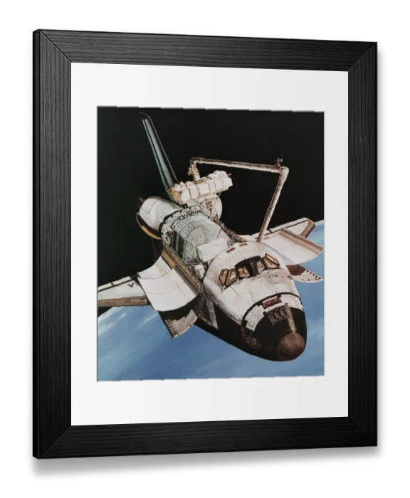 Framed Print : RMS Lifts Satellite SPAS-01