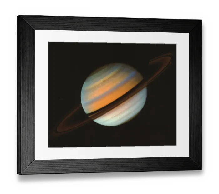 Framed Print : Saturn, Voyager 1 Image, Taken