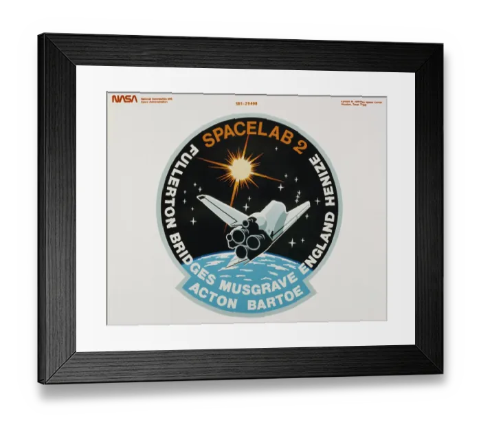Framed Print : STS-51-F Space Shuttle Challenger Insignia