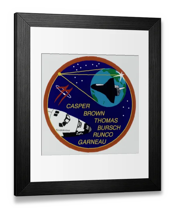 Framed Print : STS-77 Space Shuttle Endeavour Mission Insignia