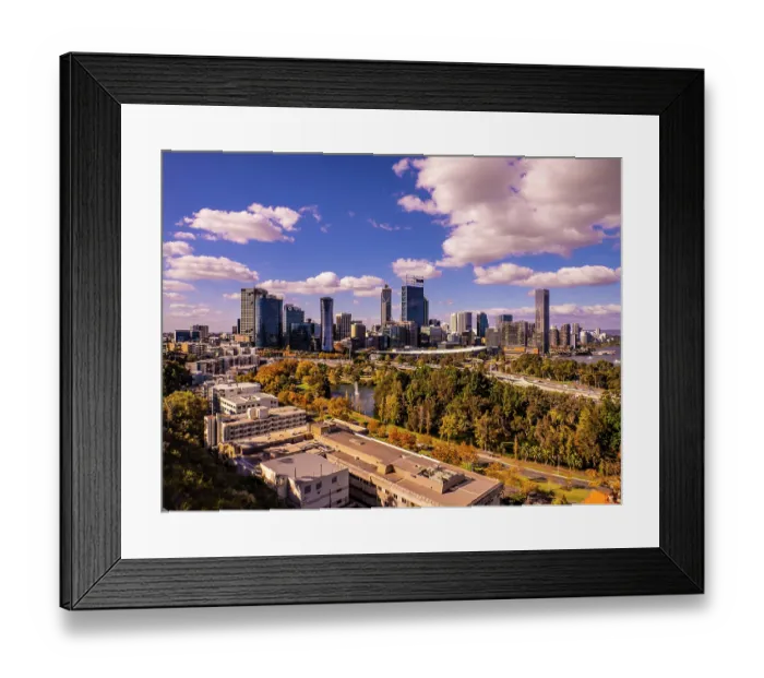 Framed Print : Viewpoint of Perth City from Kings Park Framed Print : Viewpoint of Perth City from Kings Park