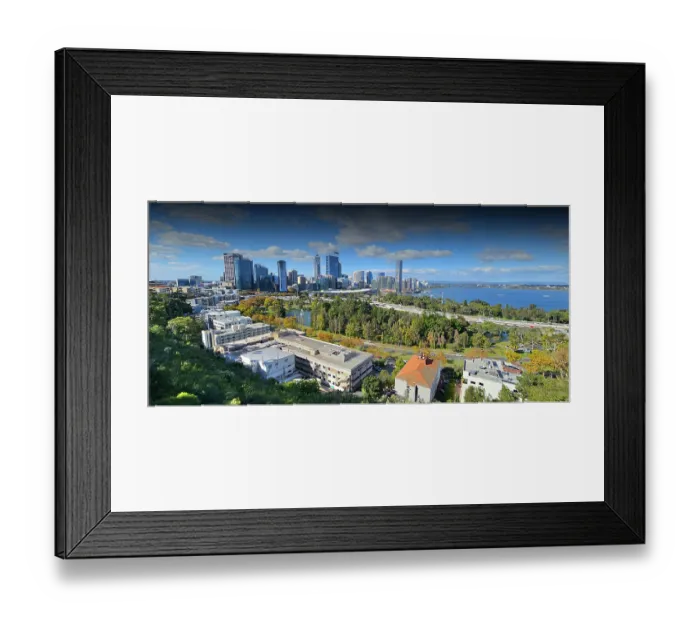 Framed Print : Viewpoint of Perth City from Kings Park Framed Print : Viewpoint of Perth City from Kings Park