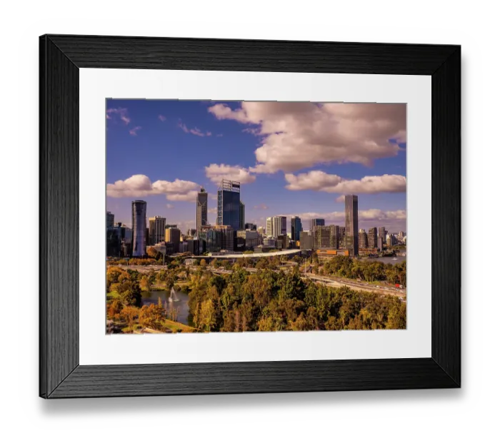 Framed Print : Viewpoint of Perth City from Kings Park Framed Print : Viewpoint of Perth City from Kings Park