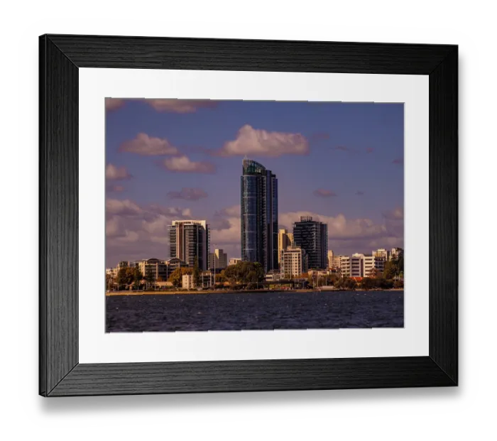 Framed Print : Swan river views in the city of Perth Framed Print : Swan river views in the city of Perth