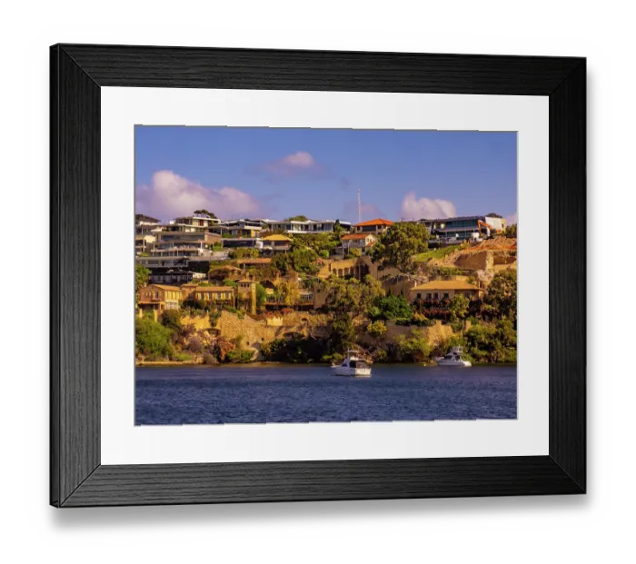 Framed Print : Swan river views in the city of Perth Framed Print : Swan river views in the city of Perth