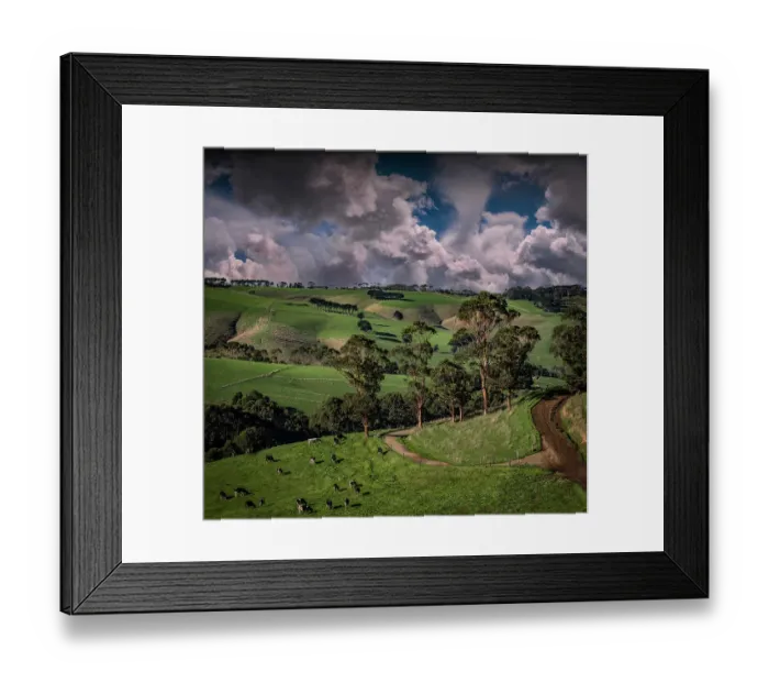 Framed Print : Winter light, in the rural farmland of Krowera Framed Print : Winter light, in the rural farmland of Krowera