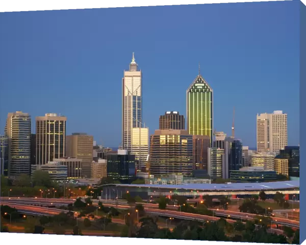 Perth Skyline at Dusk 2014