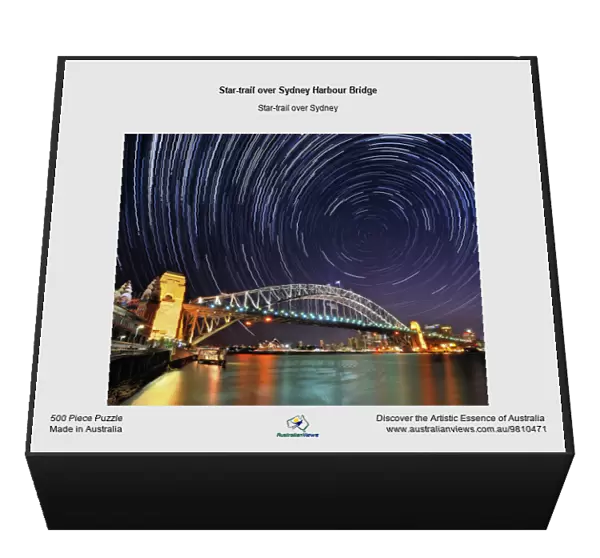 Star-trail over Sydney Harbour Bridge