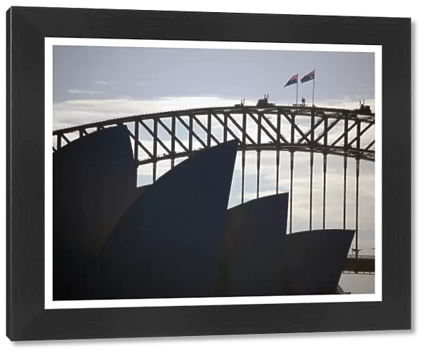 Sydney Opera House and the Harbour Bridge