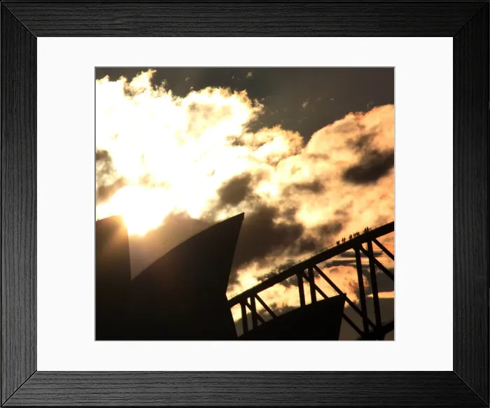 Framed Print : Sydney Harbour Bridge climb Framed Print : Sydney Harbour Bridge climb