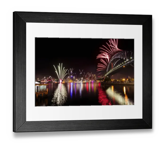 Framed Print : Sydney new year fireworks Framed Print : Sydney new year fireworks