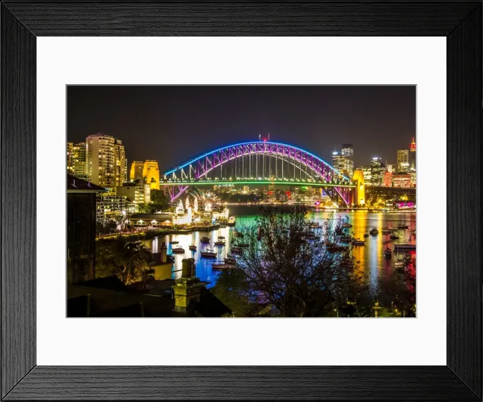 Framed Print : Sydney Harbour Bridge (from Lavender Bay)