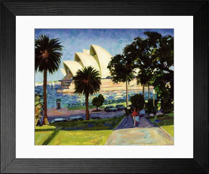 Framed Print : Sydney Opera House, PM, 1990 (oil on canvas) Framed Print : Sydney Opera House, PM, 1990 (oil on canvas)