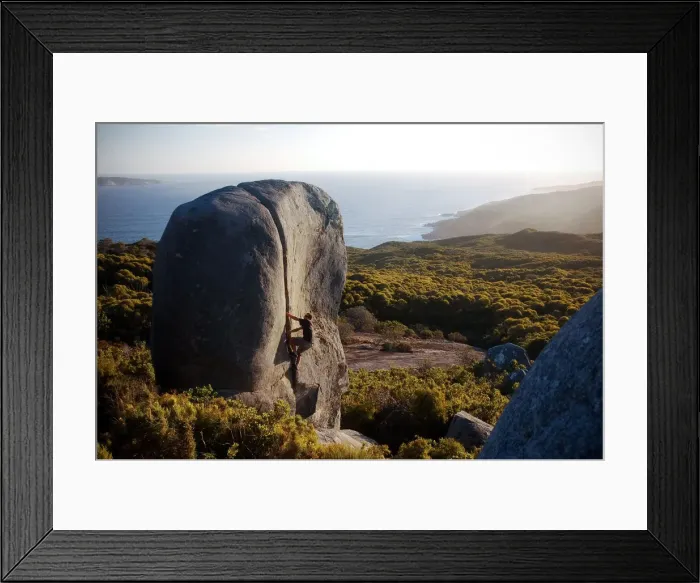 Framed Print : Climbing on Crack Framed Print : Climbing on Crack