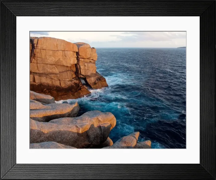 Framed Print : Coastal cliff- Southwest Australia Framed Print : Coastal cliff- Southwest Australia