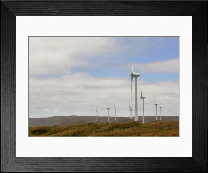 Framed Print : The Wind Turbines At The Albany Wind Farm At Sandpatch Framed Print : The Wind Turbines At The Albany Wind Farm At Sandpatch
