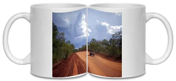 Four Wheel Drive driving through Australian bush