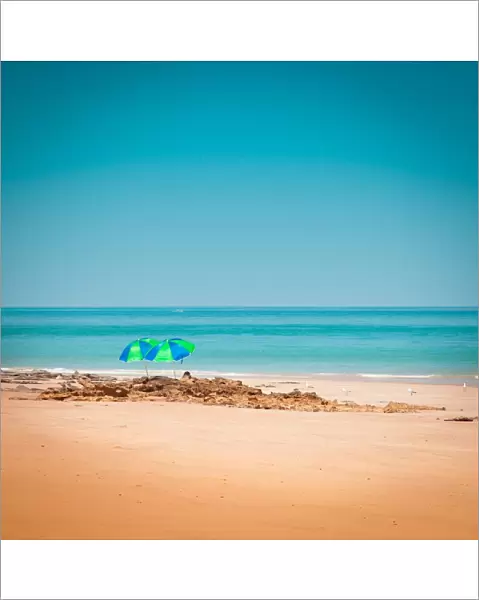 Relaxing and enjoying beach in broome