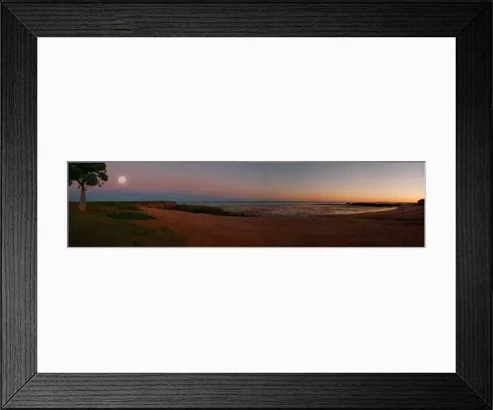 Framed Print : Town beach panorama Broome