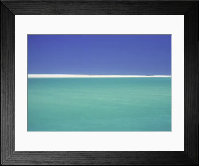 Framed Print : sea, sand and sky, willies creek, broome, west australia