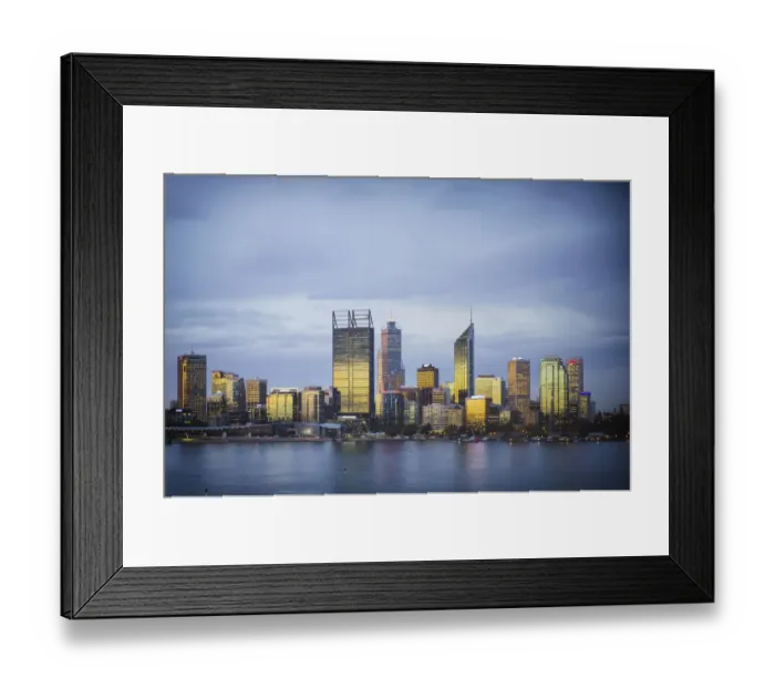 Framed Print : City skyline, Perth, Western Australia, Australia