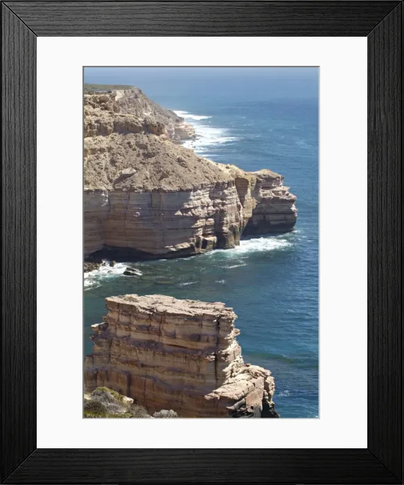 Framed Print : Coastline of Western Australia south of Kalbarri