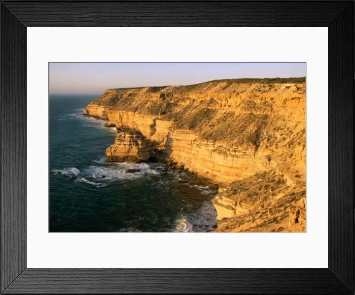 Framed Print : Limestone Cliffs Near Kalbarri, Australia