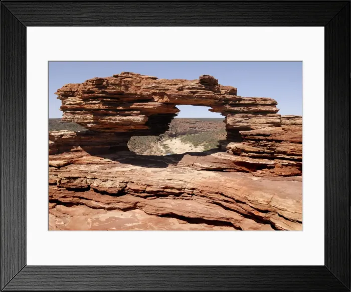 Framed Print : Natures Window, window rock along the Loop Walk Trail, Kalbarri National Park, Western Australia, Australia Framed Print : Natures Window, window rock along the Loop Walk Trail, Kalbarri National Park, Western Australia, Australia