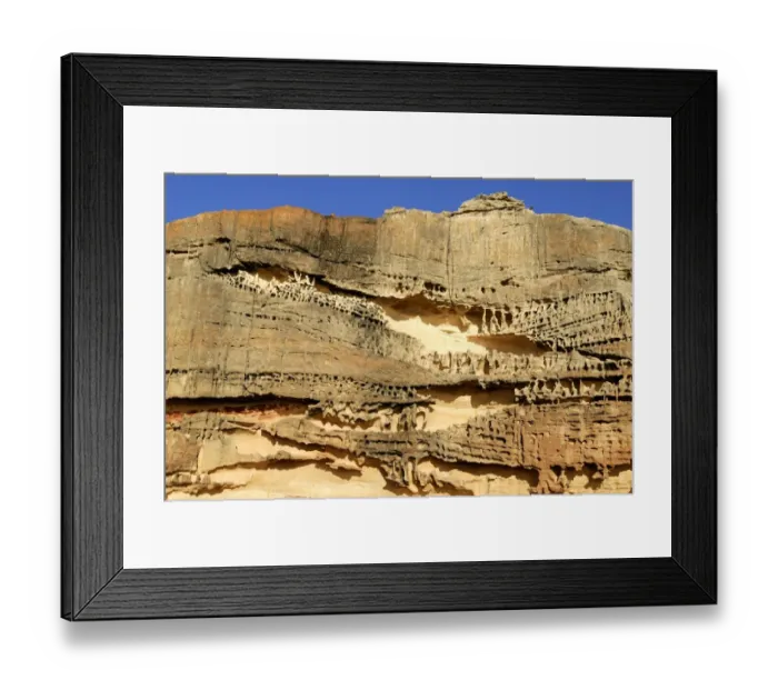 Framed Print : Textured sandstone, Rainbow Valley