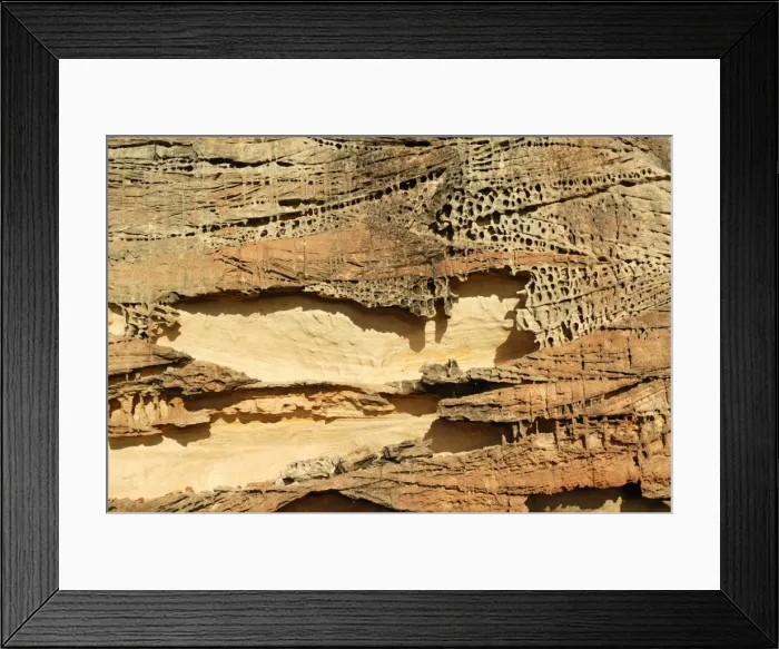 Framed Print : Textured sandstone, Rainbow Valley