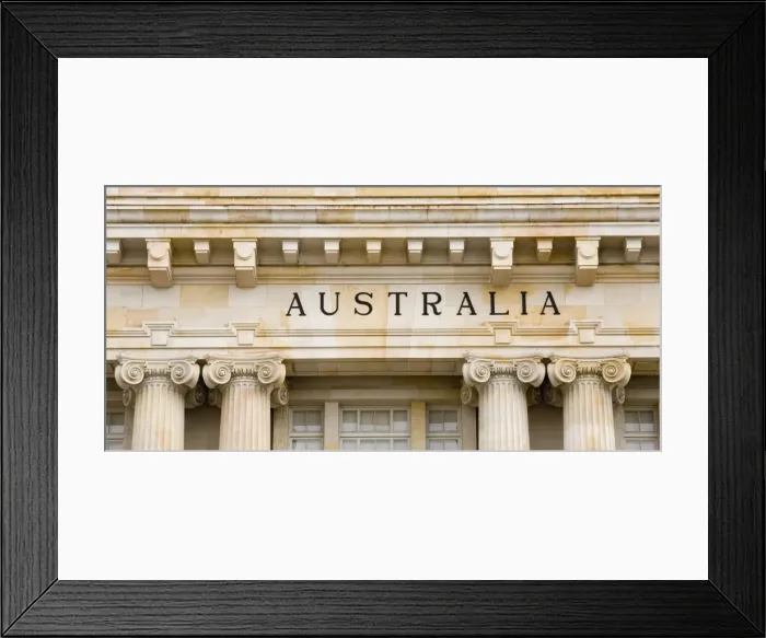 Framed Print : Australia, Western Australia, Perth, government building exterior Framed Print : Australia, Western Australia, Perth, government building exterior