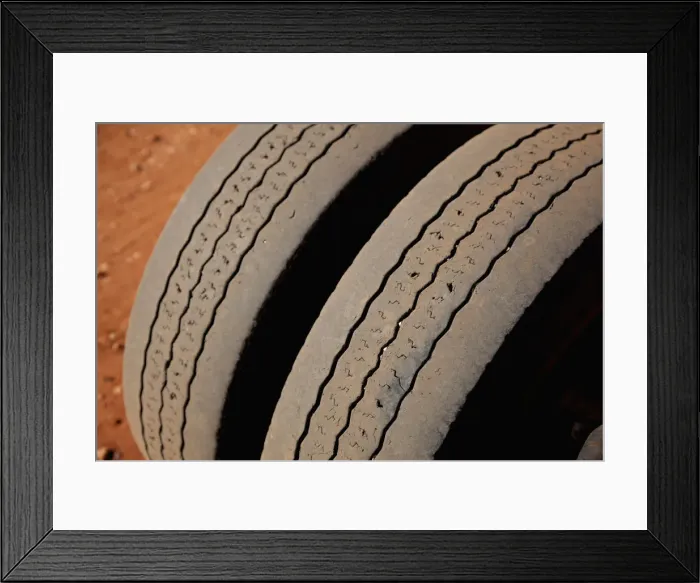Framed Print : Detail of two tires Framed Print : Detail of two tires
