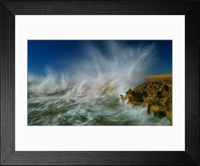 Framed Print : Surf Crash at Finucane Island
