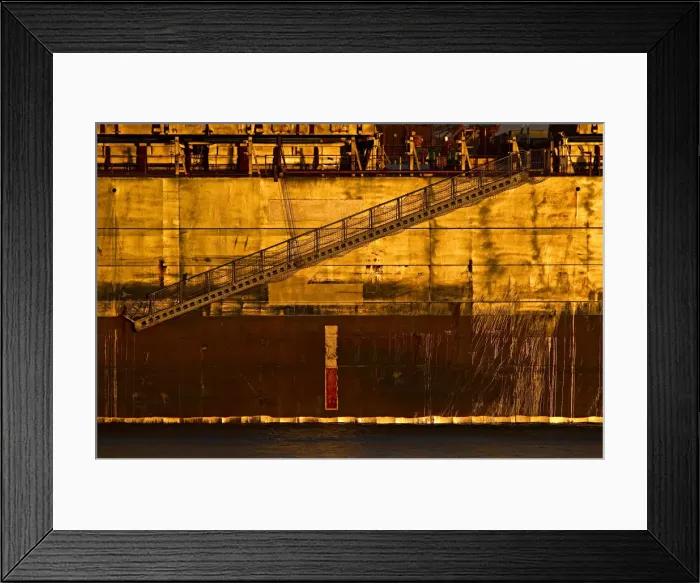 Framed Print : Golden Ore Carrier