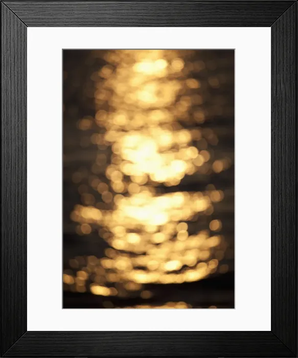 Framed Print : Sunlight on rippled water, full frame, soft focus Framed Print : Sunlight on rippled water, full frame, soft focus
