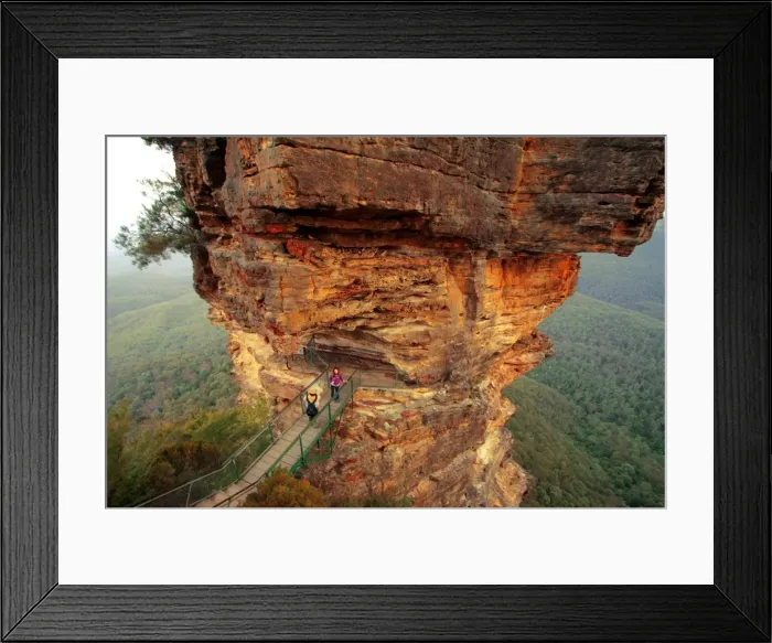 Framed Print : Rocks. Three Sisters Blue Mountains in New South Wales