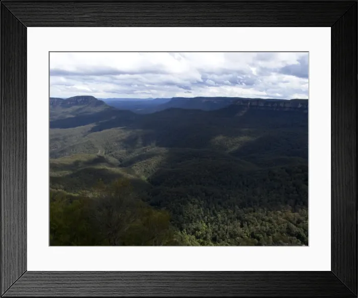 Framed Print : The blue mountains
