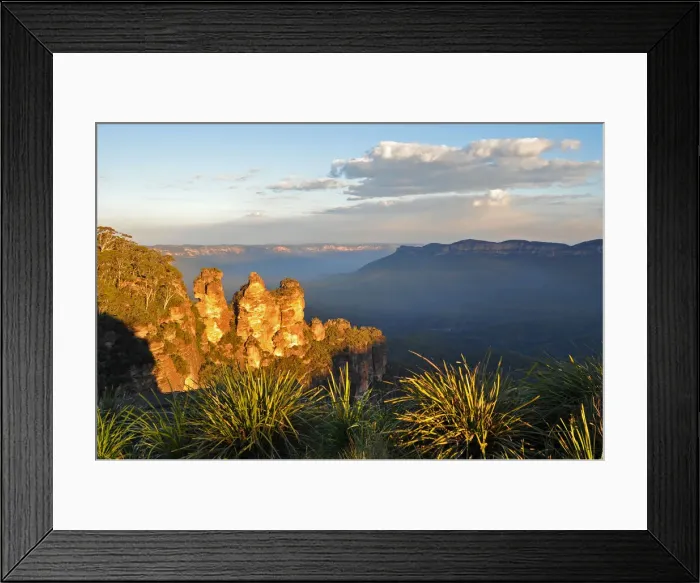 Framed Print : Three Sisters - Sunset Framed Print : Three Sisters - Sunset