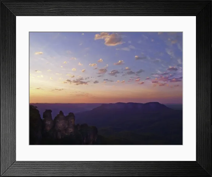 Framed Print : Blue mountains sunrise