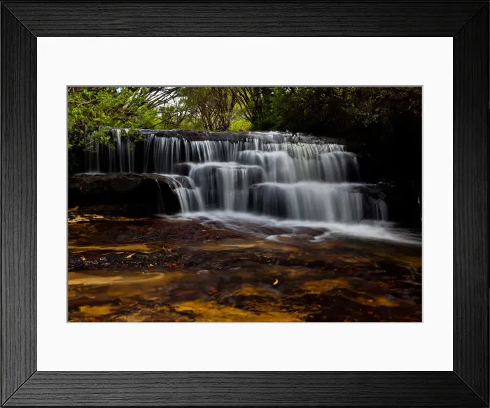 Framed Print : Minnehaha falls creek