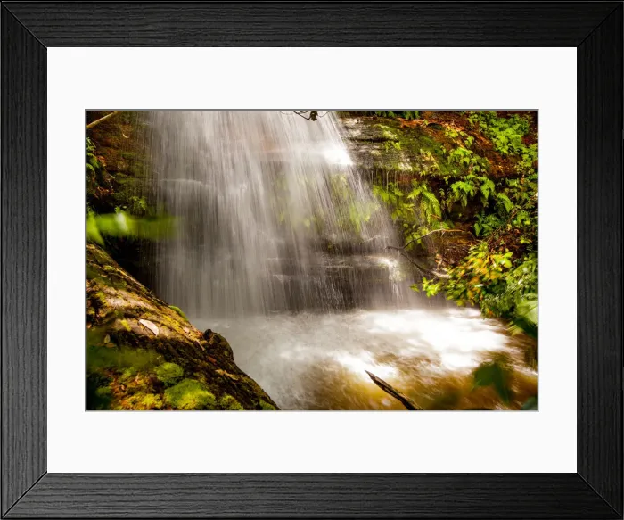 Framed Print : Secluded water fall