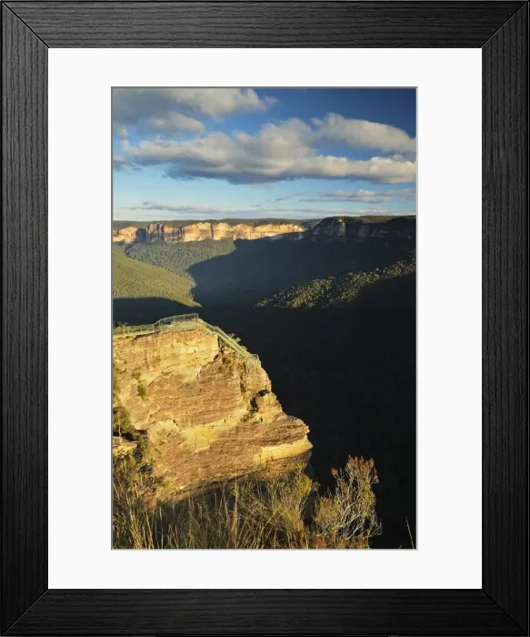 Framed Print : View of Grose Valley and Pulpit Rock