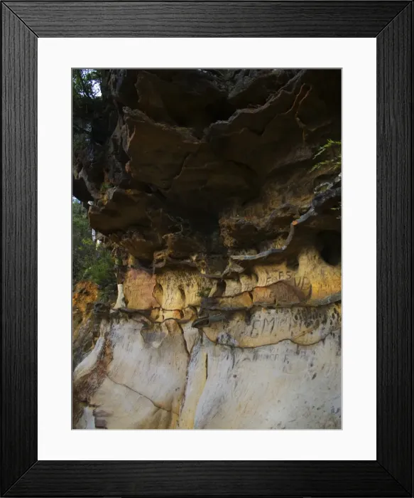 Framed Print : Sandstone rock face Framed Print : Sandstone rock face