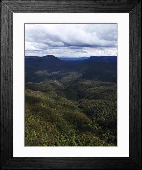 Framed Print : The blue mountains