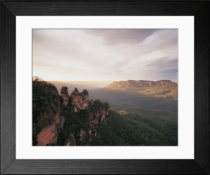 Framed Print : Three Sisters Mountain, Blue Mountains National Park, New South Wales, Australia