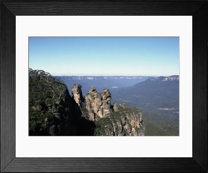 Framed Print : Three Sisters Rock Formation