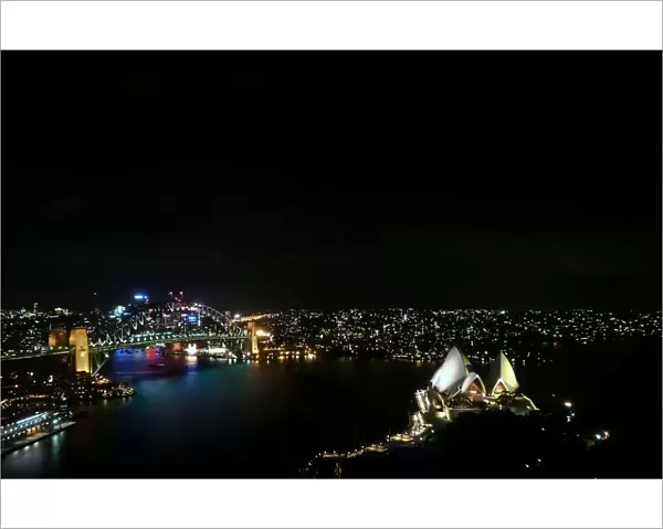 Sydney Harbor at night