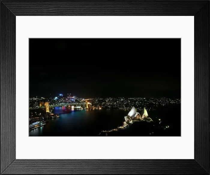 Framed Print : Sydney Harbor at night Framed Print : Sydney Harbor at night