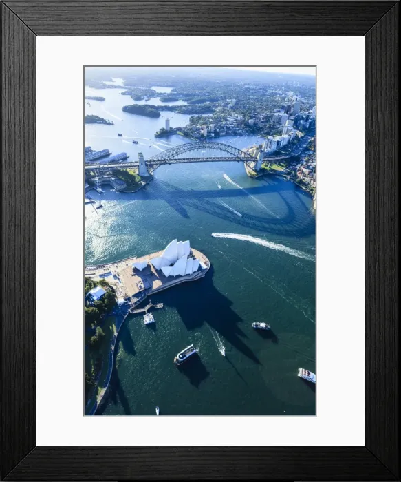 Framed Print : Sydney Harbour Bridge and shadow Framed Print : Sydney Harbour Bridge and shadow